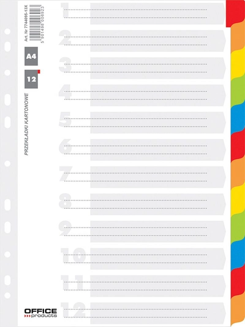 Herlitz PRZEKŁADKI KARTONOWE A4 INDEX LAMINOWANY